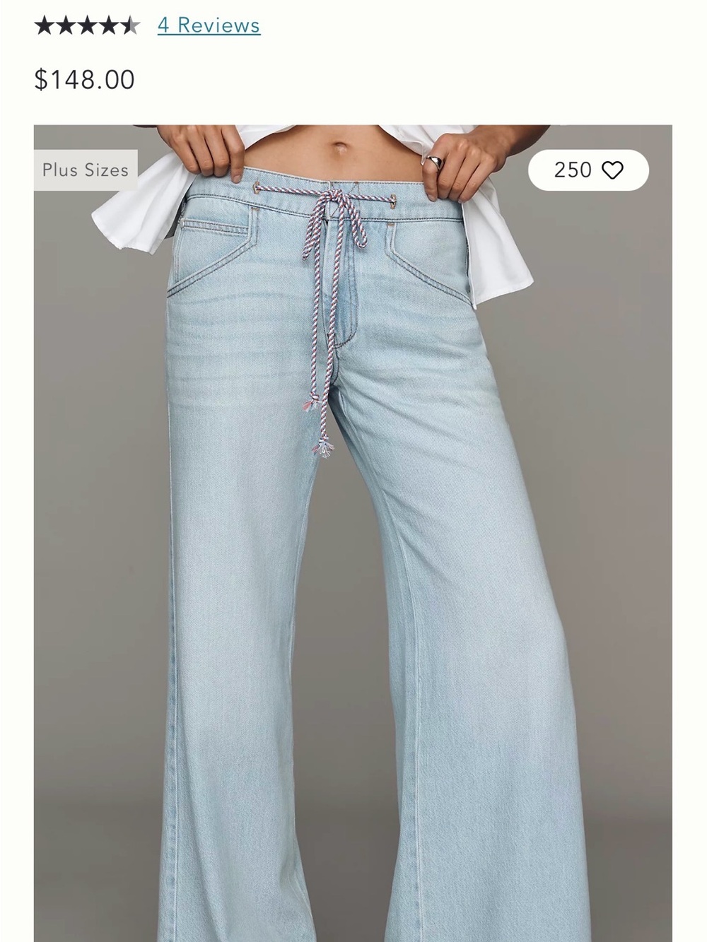 NWOT Pilcro Ellis high rise Jeans
